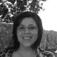 portrait photo of Ângela Salgueiro, black and white