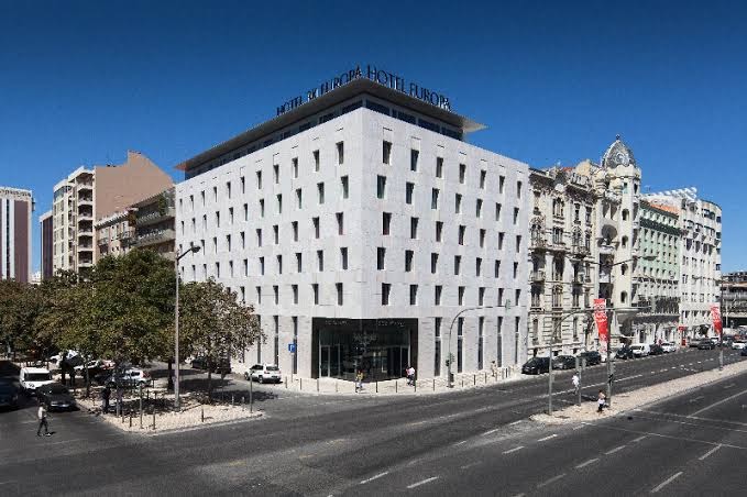 color image with photo of the Hotel K3 Europa, Lisbon Portugal